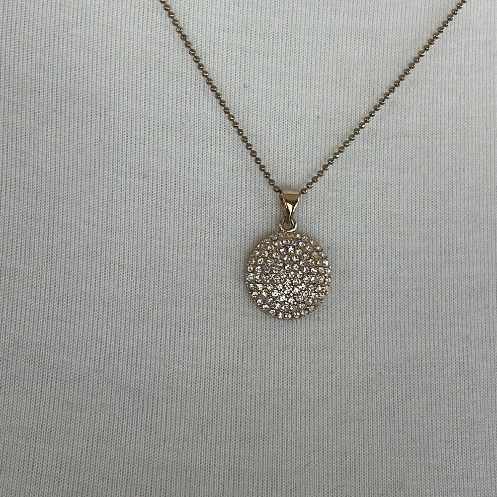 Talbots Rhinestone/Gold Necklace - Picture 4 of 13